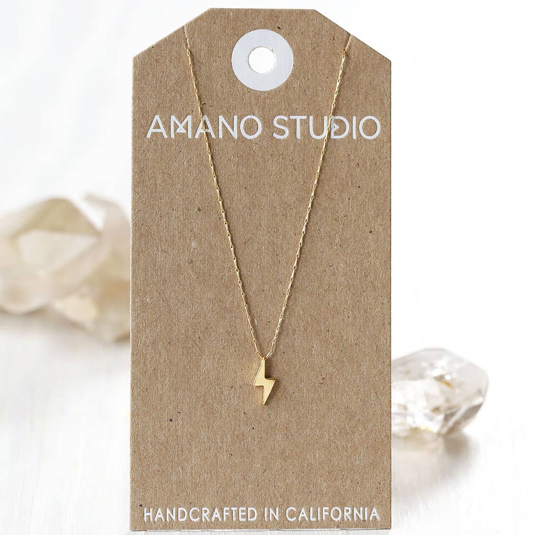 Amano Studio - Tiny Lightning Bolt Necklace