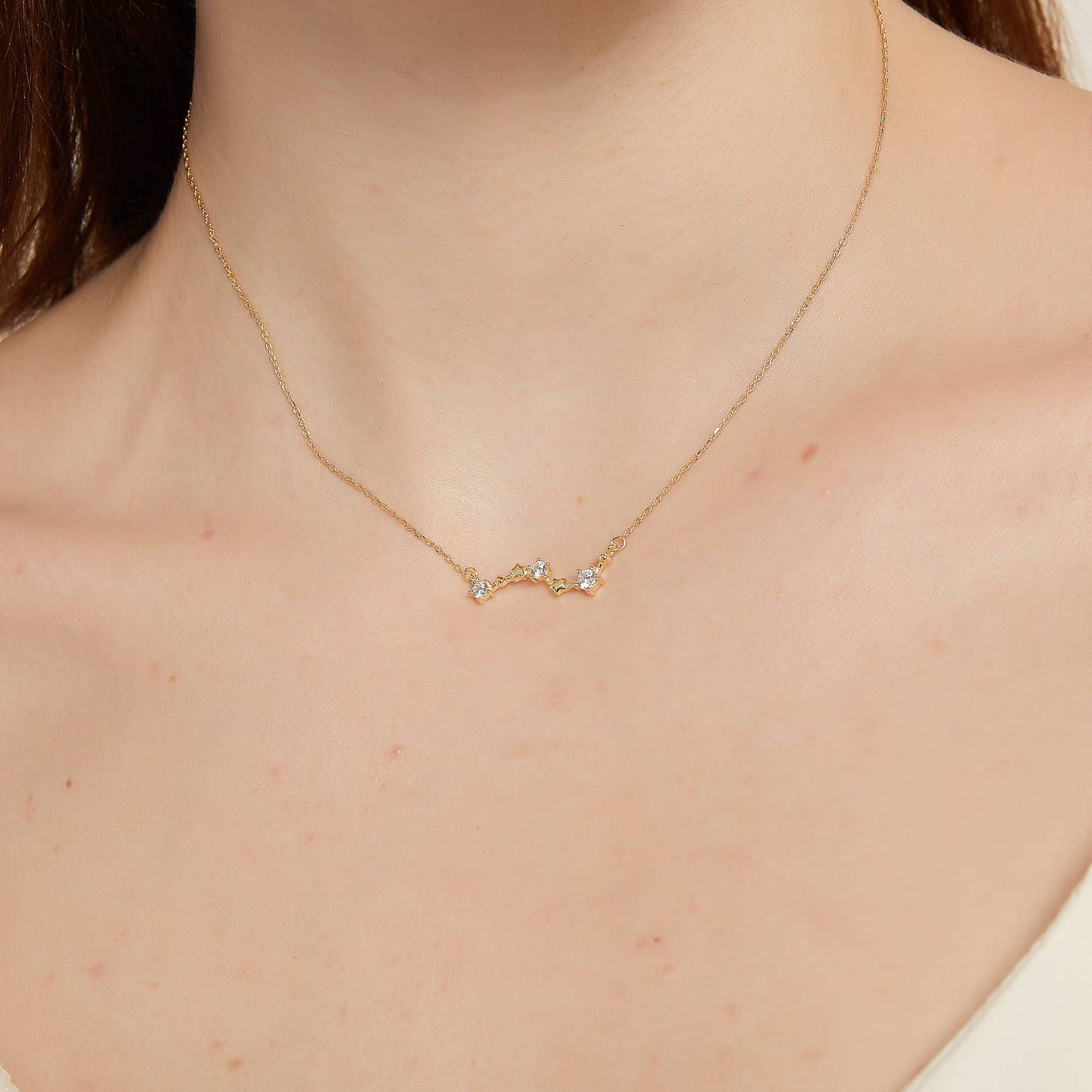 18k Gold Vermeil Star Big Dipper Necklace