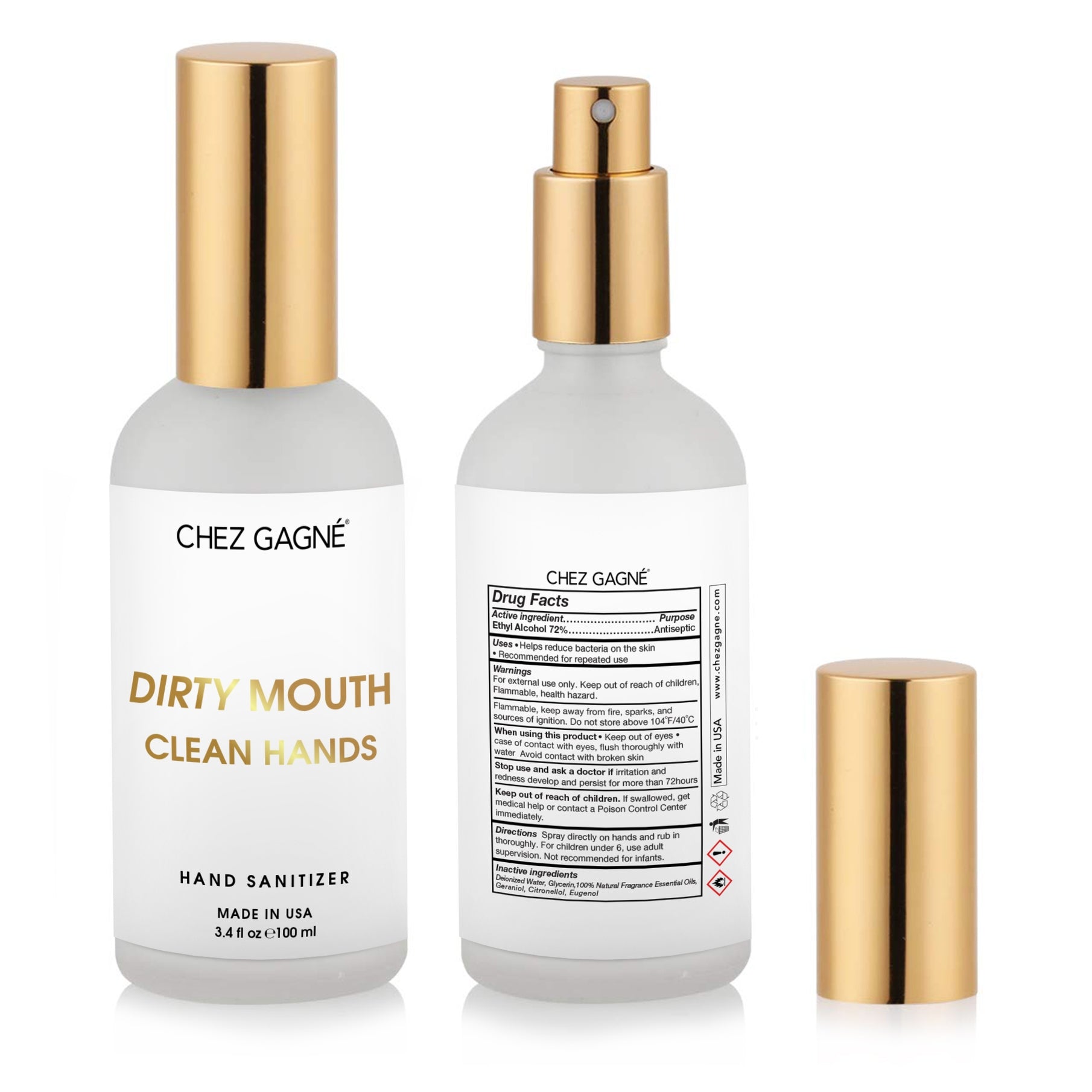 Chez Gagné Hand Sanitizer - Dirty Mouth Clean Hands