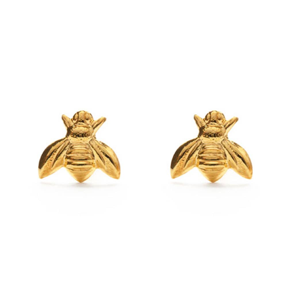 Honey Bee Gold Stud Earring