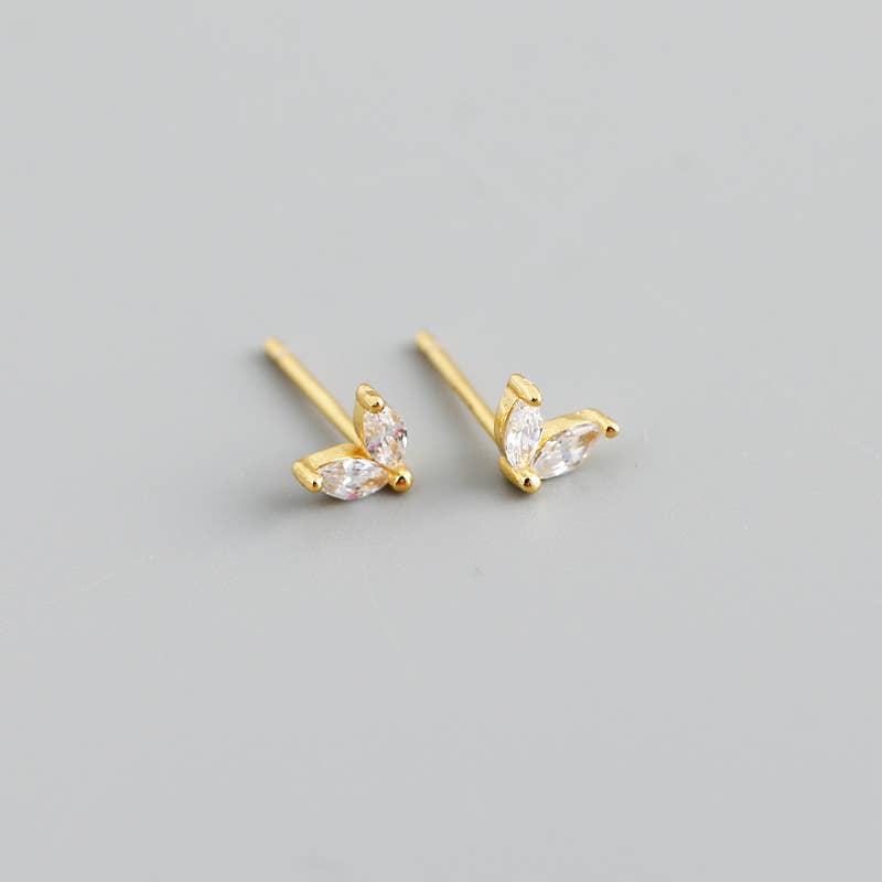 18k Gold Vermeil Tiny Stud Earring