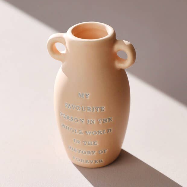 Small Ceramic My Favourite Person Bud Vase