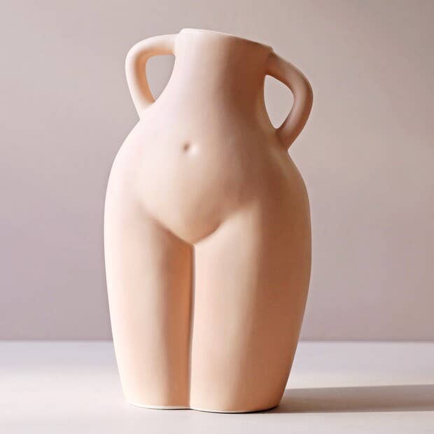 Porcelain Love Handles & Bum Vase