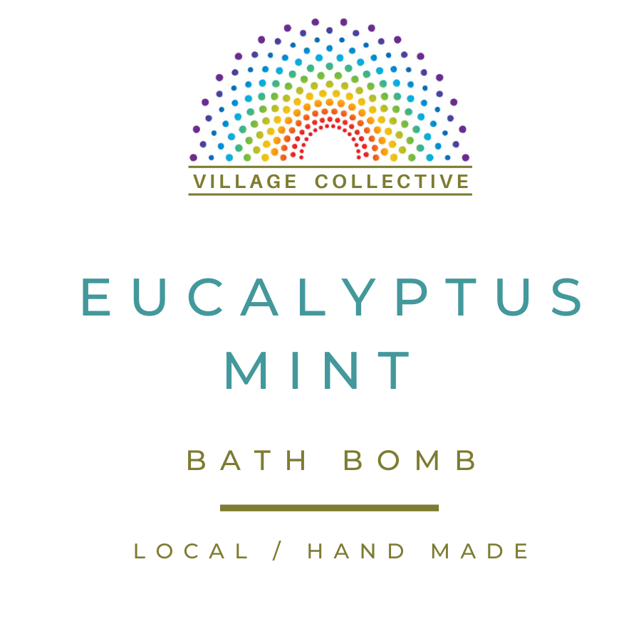 Village Collective Jumbo Luxe Bath Bomb - Eucalyptus Mint